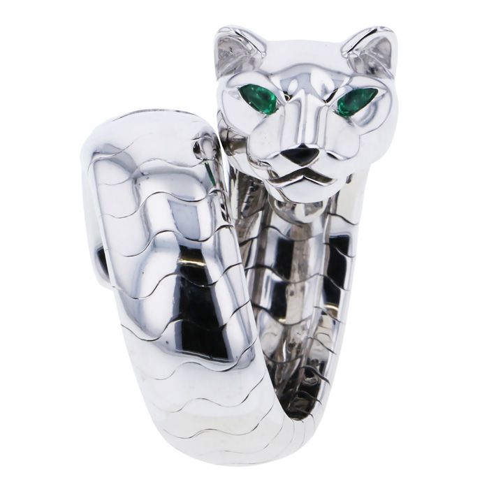 Cartier Pan Tail Ring K18WG White Gold Ring