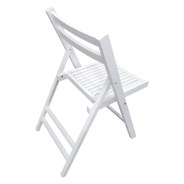 Furniture Slatted Wood Folding Special Event Chair ,Set of 4