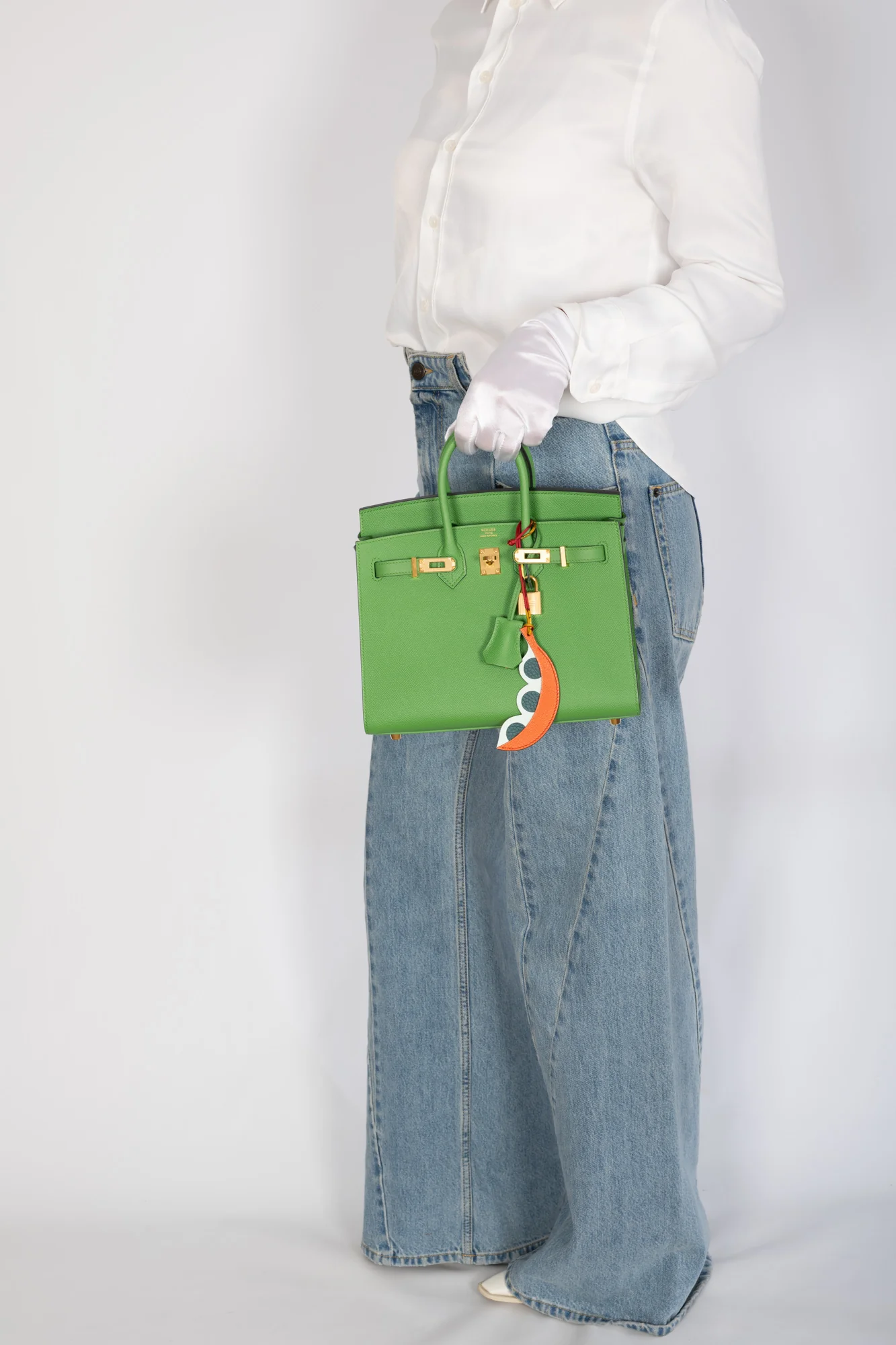 Hermès Birkin Sellier 25 Vert Yucca Epsom Gold Hardware