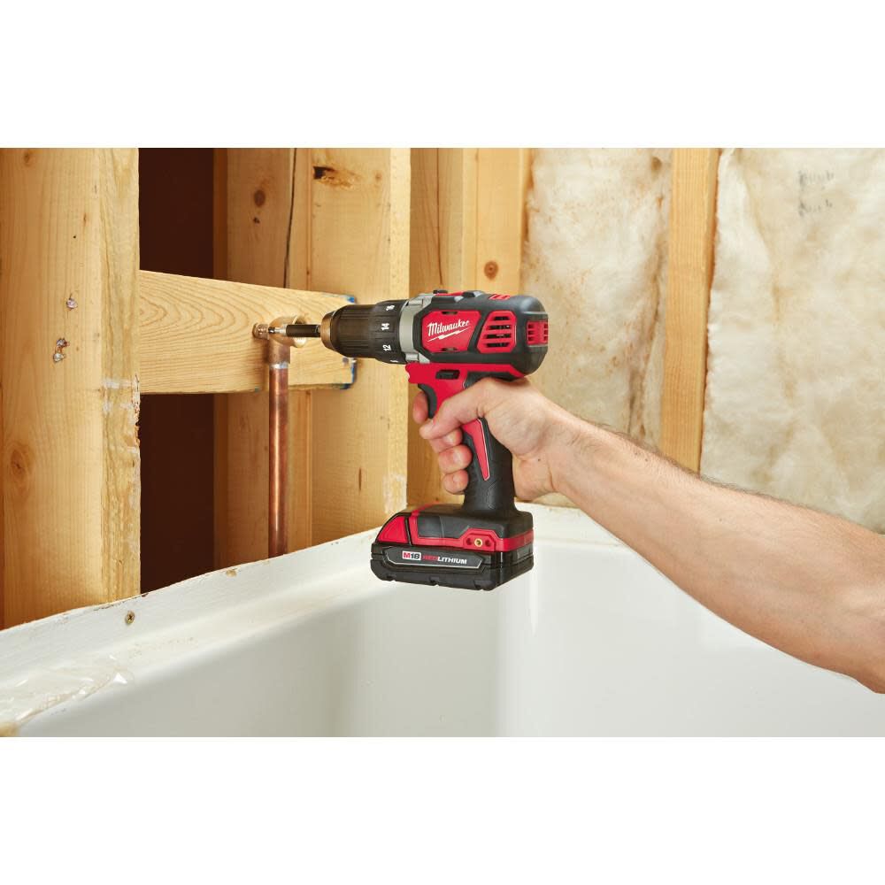 Milwaukee M18 Compact 1/2 In. Drill/Driver Kit 2606-21CT