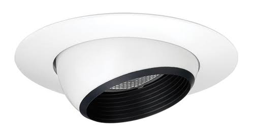 Juno White Eyeball Recessed Light Trim (Fits Housing Diameter: 5-In) 208B-Wh
