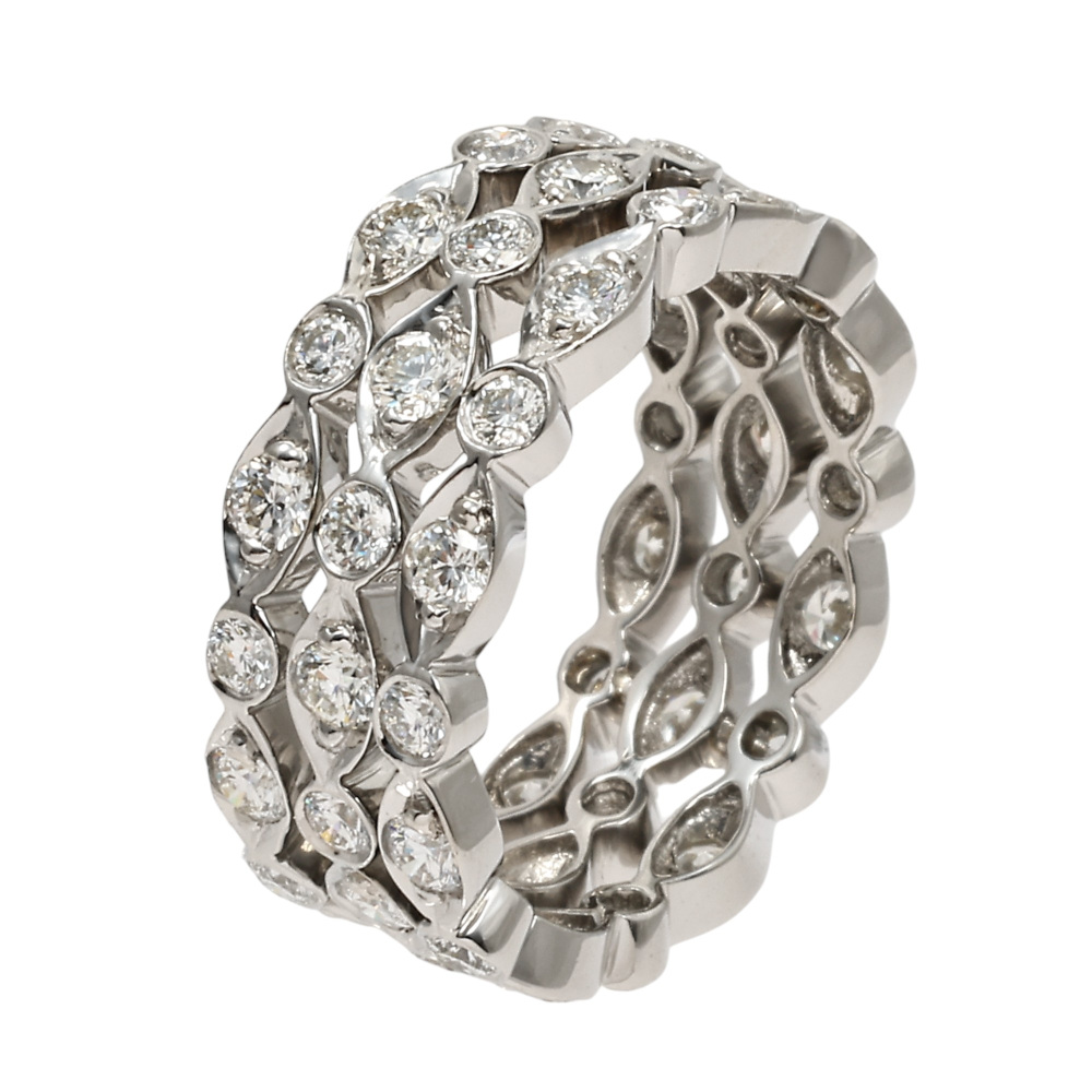 Tiffany & Co. Tiffany Jazz Swing PT950 Ring Platinum Diamond