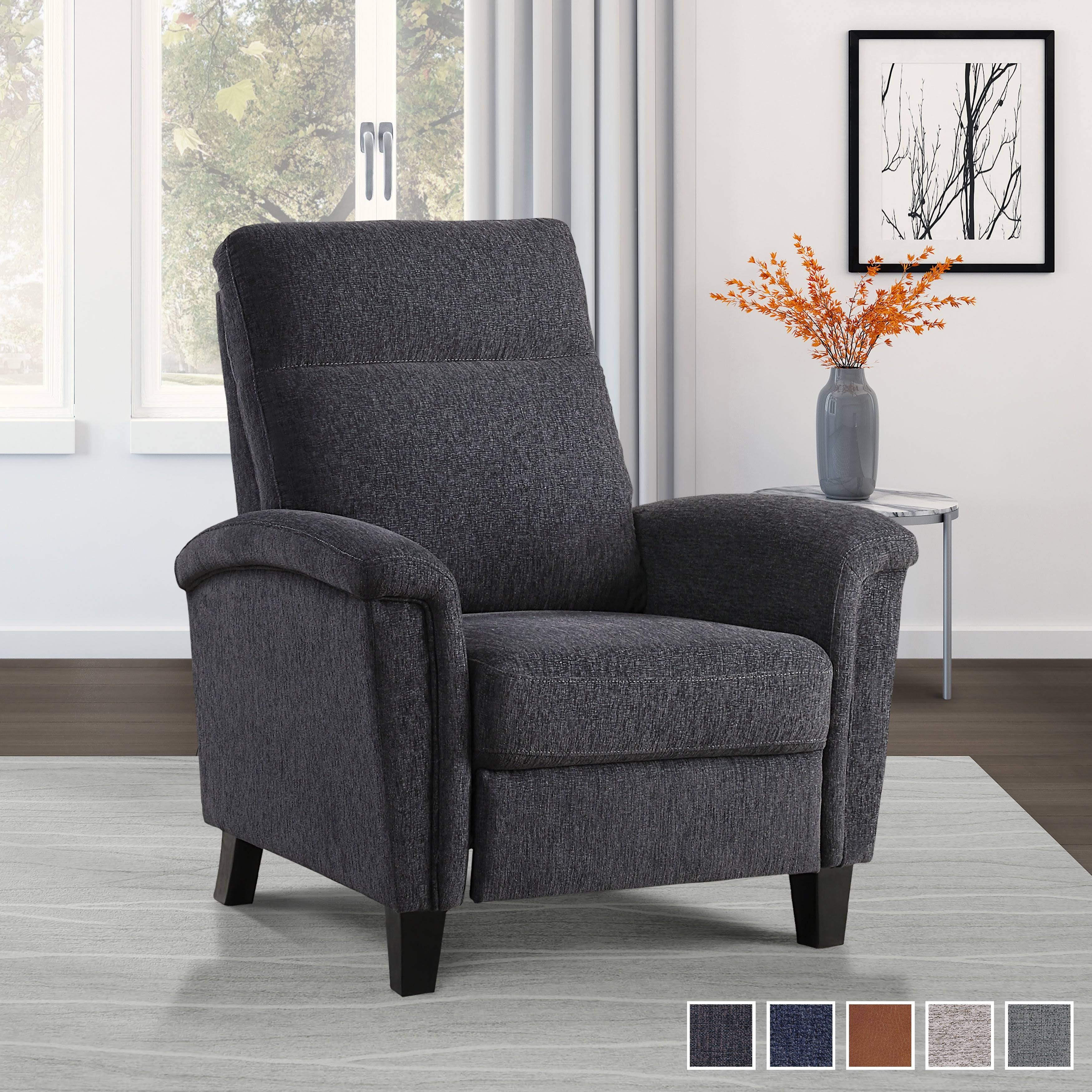 Iniko Push Back Recliner - Light Grey
