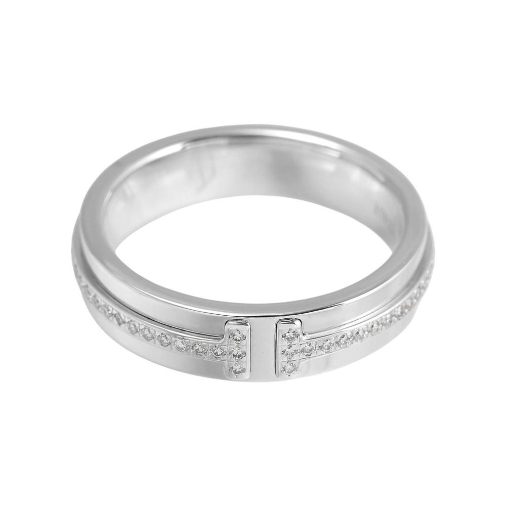 Tiffany & Co. Tiffany T Narrow Diamond Ring 18K White Gold 60151263