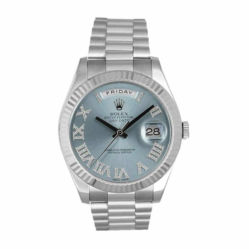 Rolex Day-Date II 218239 “Ice Blue Roman Dial” Masterpiece Replica