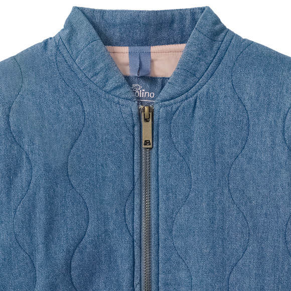 Topolino Mädchen Steppjacke im Denim-Look
