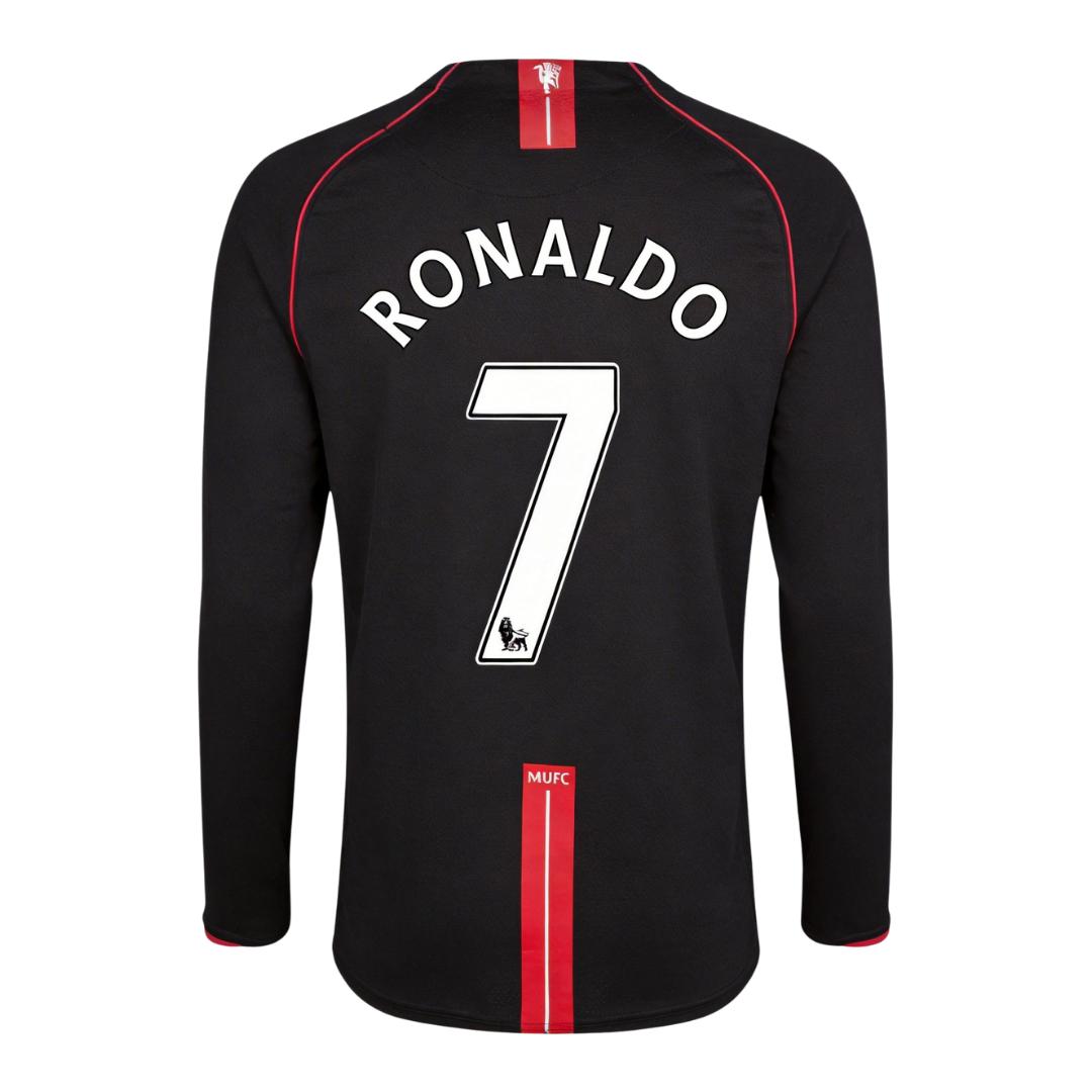 Retro Soccer Jersey RONALDO #7 Manchester United Away Long Sleeve 2007/08