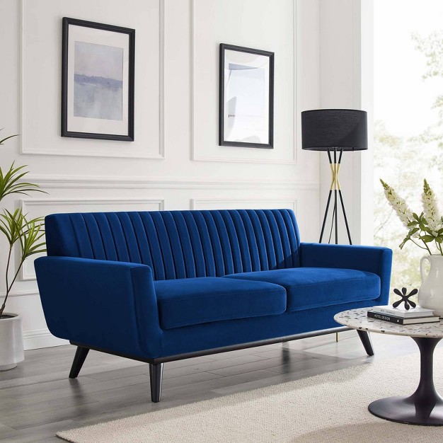 Engage Channel Tufted Performance Velvet Loveseat Modway