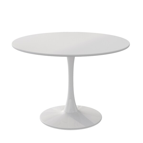 Modern 42 in. Round Dining Table with Round MDF Table Top,Metal Base