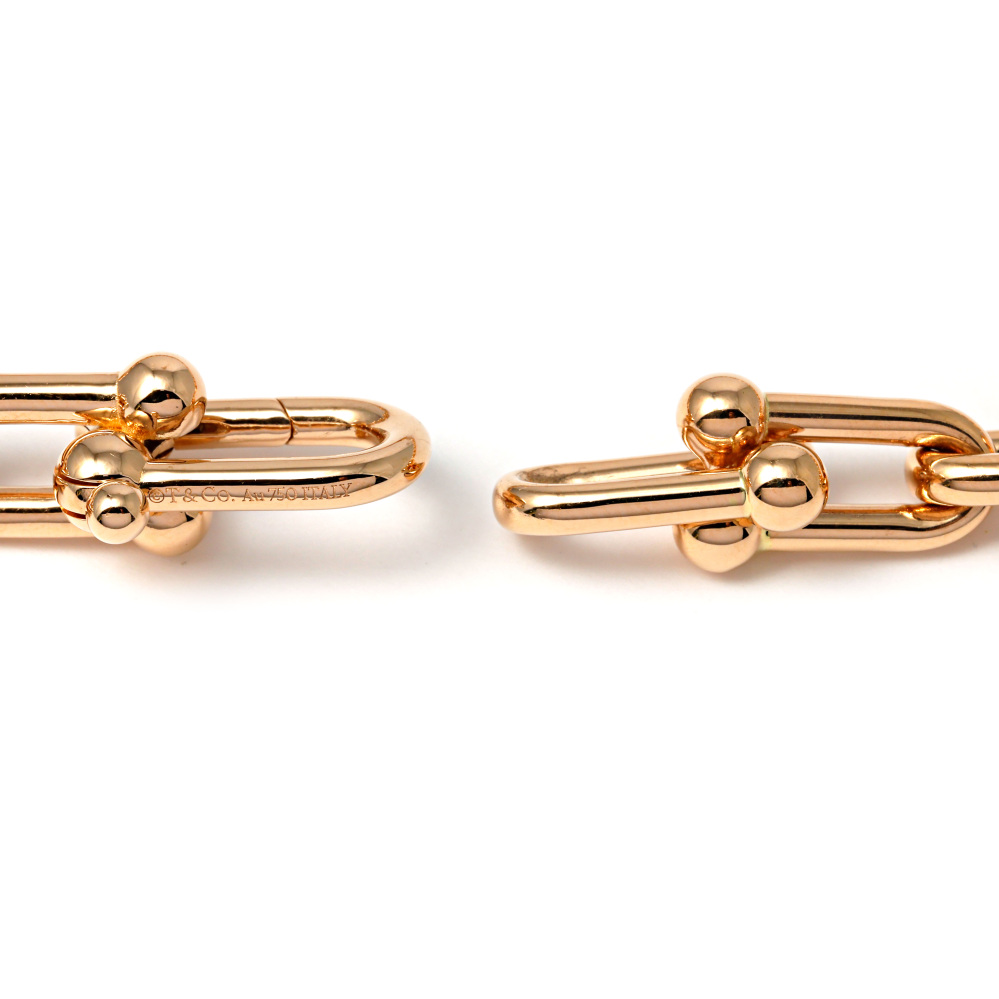 Tiffany & Co. Hardware Link Necklace 18K Rose Gold 70881470