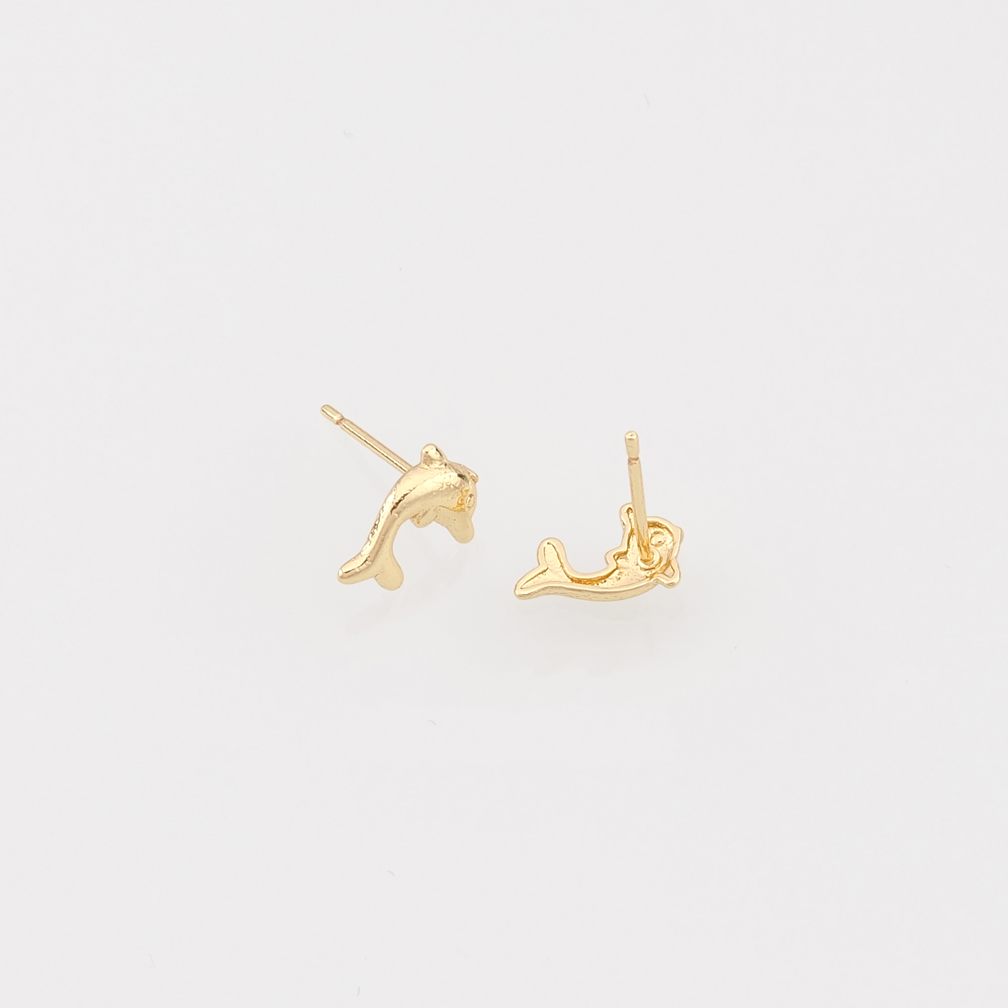 18K Gold Filled Dolphin Stud Earrings,Dolphin Earrings,Dainty Earrings,Minimalist Earring,Gift for Wife