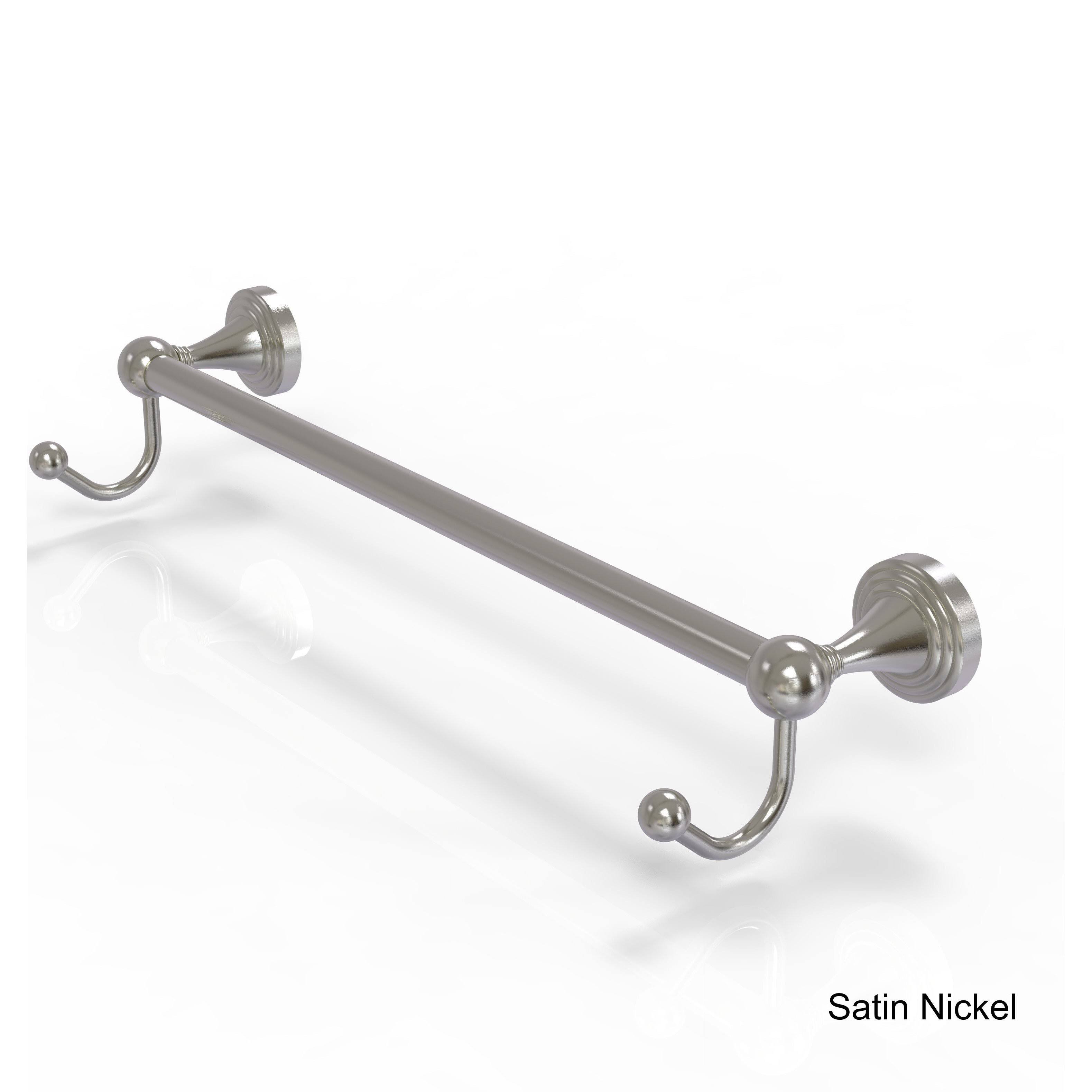 Allied Brass SG-41-18-HK-CA Sag Harbor Antique Copper 18x22 Towel Bar with Integrated Hooks