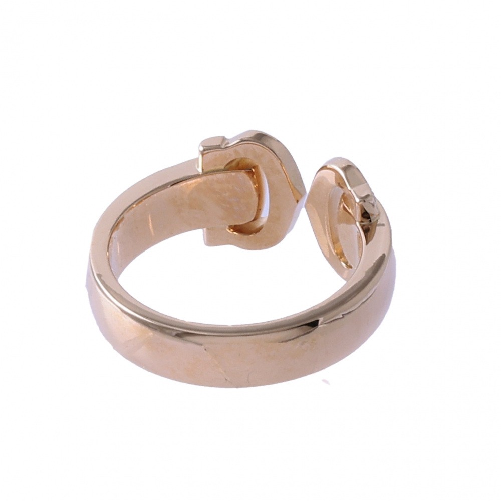 Cartier 2C Boucurse Ring 18K Rose Gold Diamond B4073800