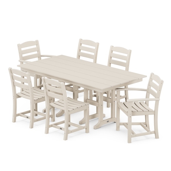 POLYWOOD La Casa Caf�� 7Piece Farmhouse Dining Set