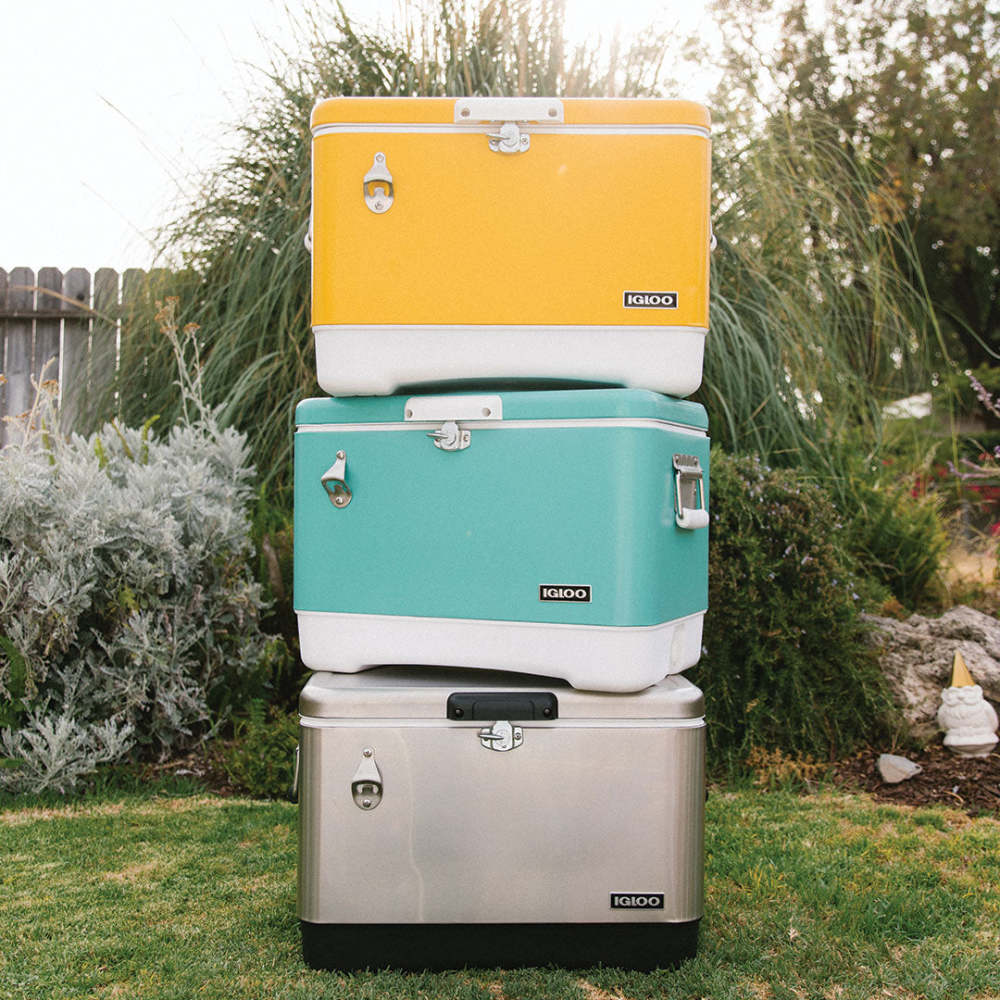 Igloo Classic Legacy 54 Hard Cooler Stainless Steel 54qt;