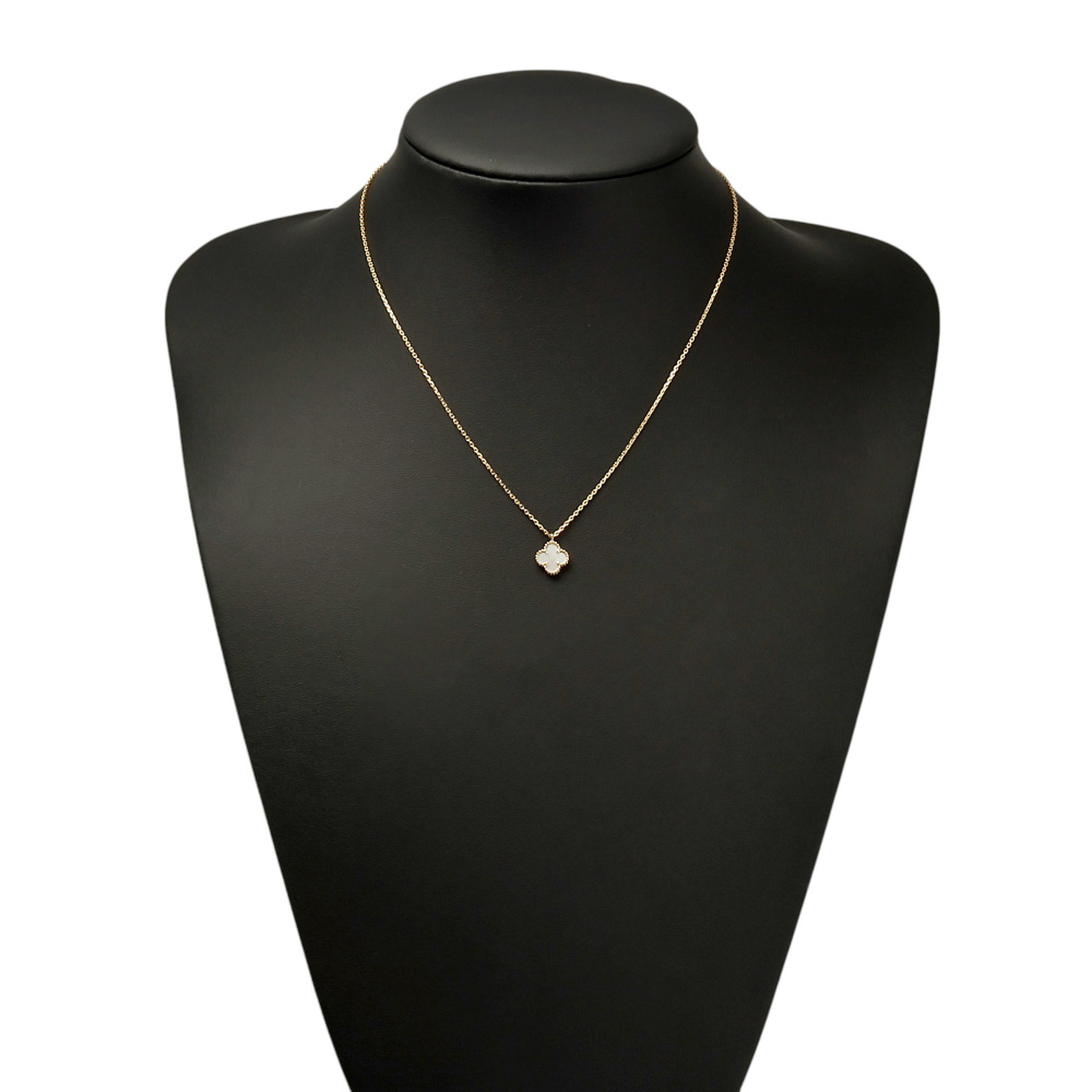 Van Cleef & Arpels Sweet Alhambra Necklace 18K Yellow Gold Mother of Pearl VCARF69100