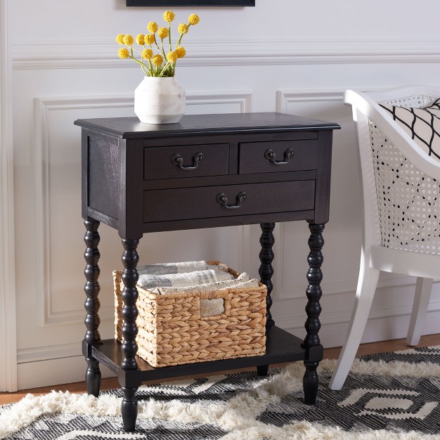 Athena 3 Drawer Console Table Safavieh