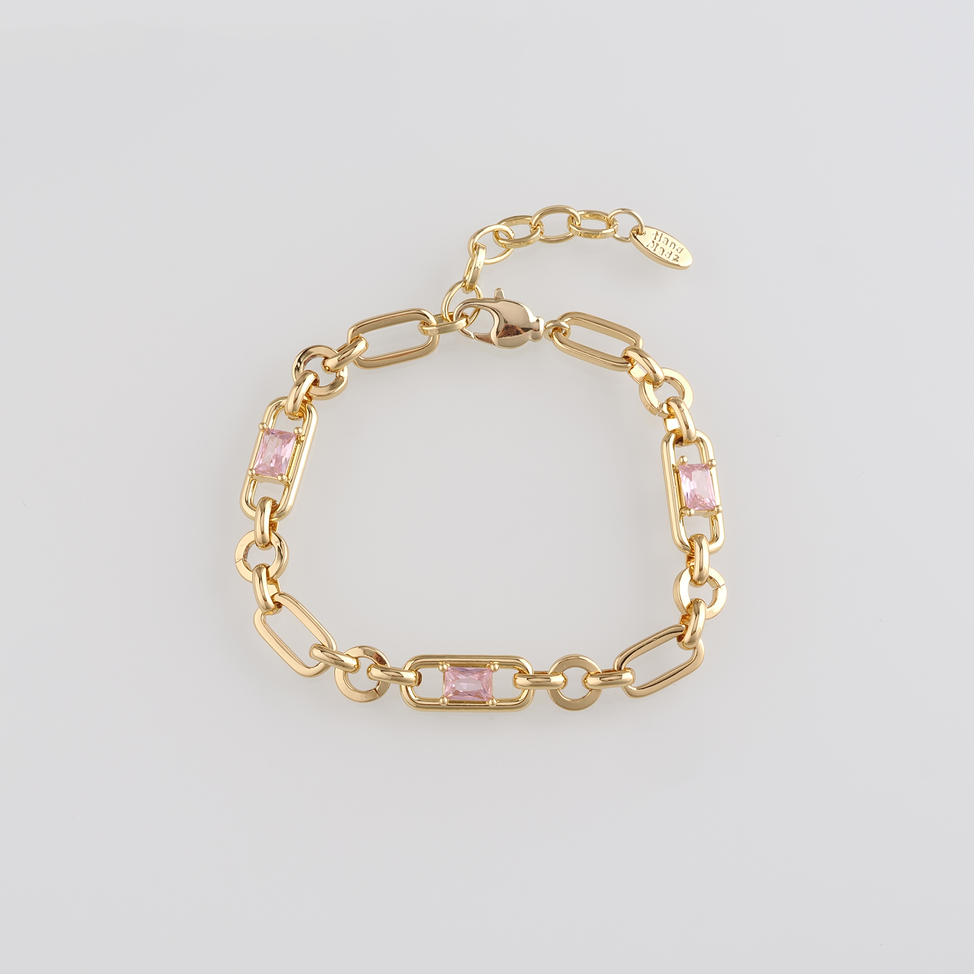 18K Gold Filled Round Link Chain Bracelet,Cable Chain,Gold Chain Bracelet,Ladies Bracelet,Gift For Her