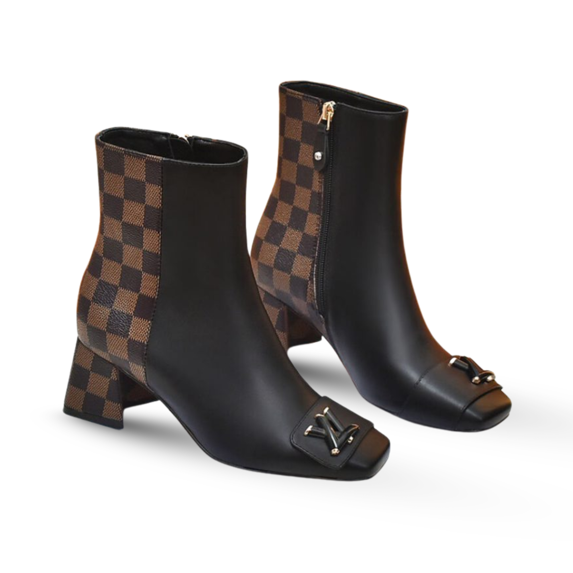 Louis Vuitton Shake Ankle Boots Black And Brown