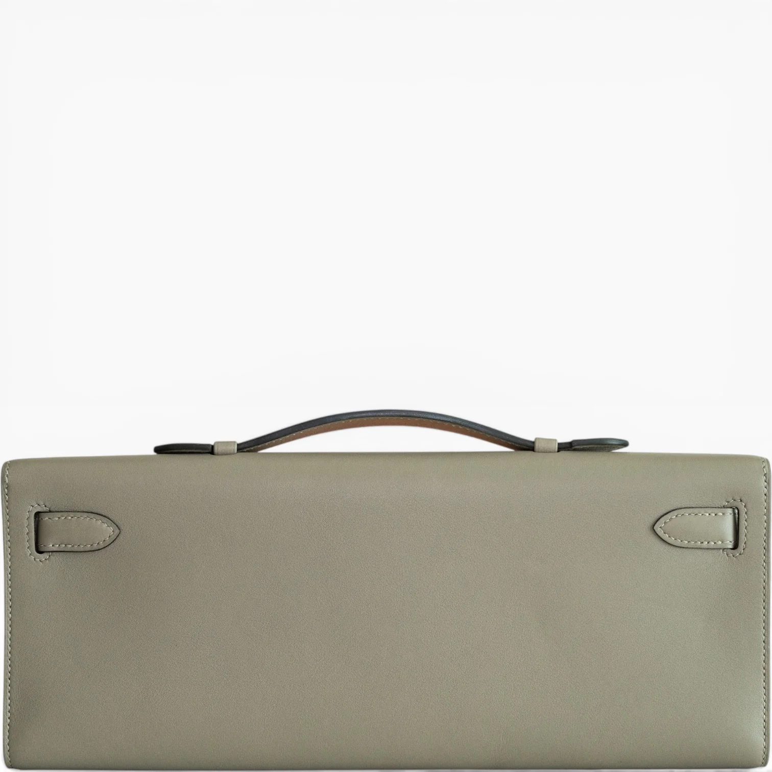 Hermès Kelly Cut Gris Asphalt Swift Gold Hardware