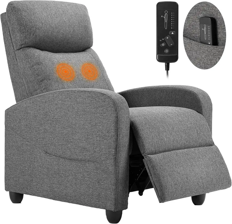 Smooth-Glide 360° Swivel Recliner – Crisp-Finish Rocking Chair with Sliding Base