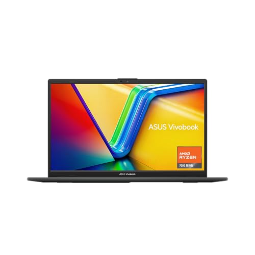 ASUS Vivobook Go 15.6” FHD Slim Laptop, AMD Ryzen 3 7320U Quad Core Processor, 8GB DDR5 RAM, 128GB SSD, Windows 11 Home, Fast Charging, Webcam Sheild, Military Grade Durability, Black, E1504FA-AS33
