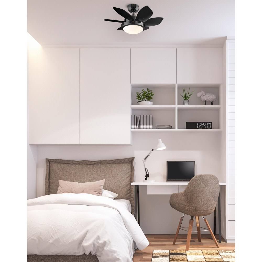 Westinghouse Lighting 7224700 Quince LED Ceiling Fan with Light, 24 inch, White