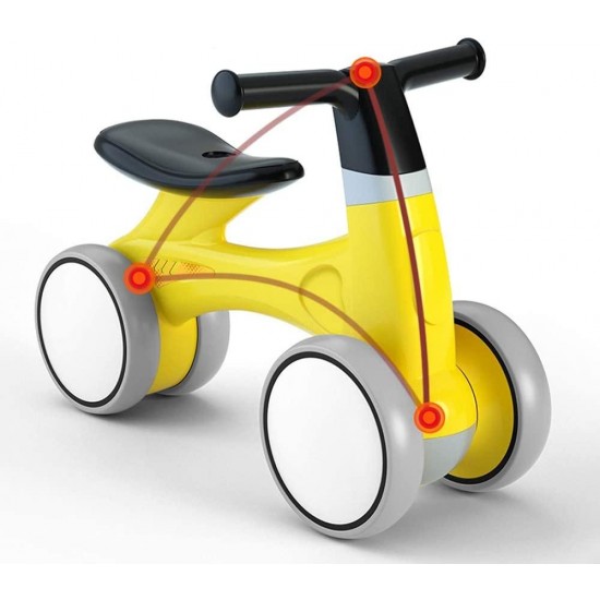 Kids Bike BMX Bike for Kids Boys Girls Bicycle Baby Balance Bike, Cute Toddler Bikes 12-36 Months Gi’s for 1-3 Year Old Girl Bike to Train Baby from Standing to Running Silent & Soft