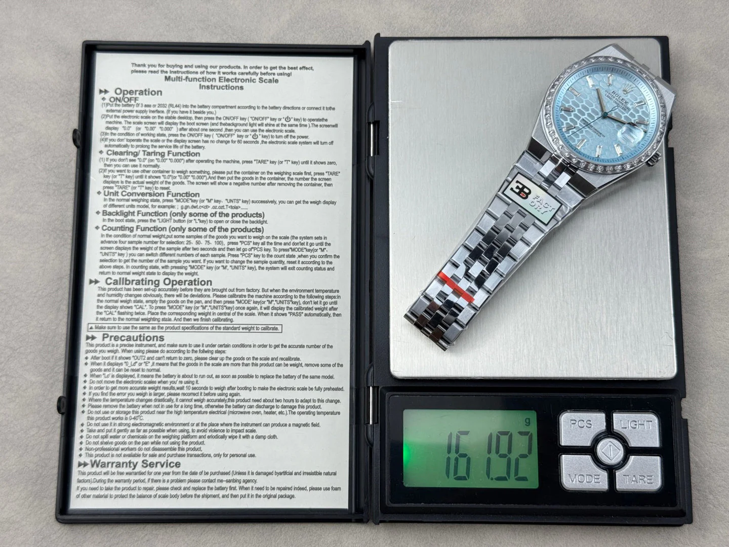 Rolex Land-Dweller Ice Blue Dial Diamond Bezel