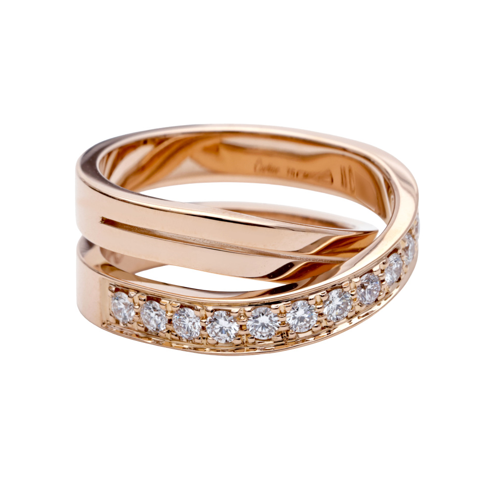 Cartier Ethancel Do Ring 18K Rose Gold Diamond B4095700