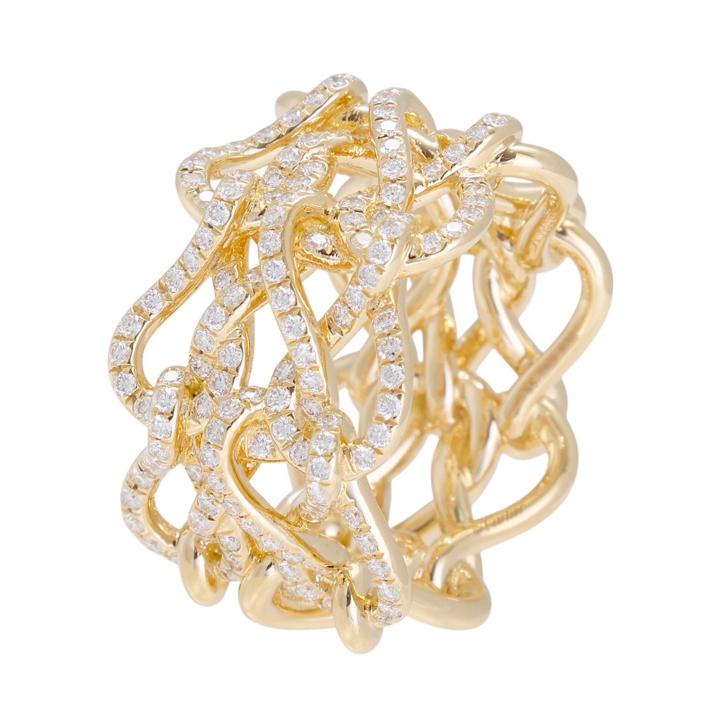 Cartier Anfini Do Mayon Ring 18K Yellow Gold Diamond N4747000
