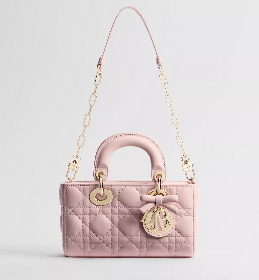 Dior Mini Lady D-Joy Bag Soupir Pink Cannage Lambskin