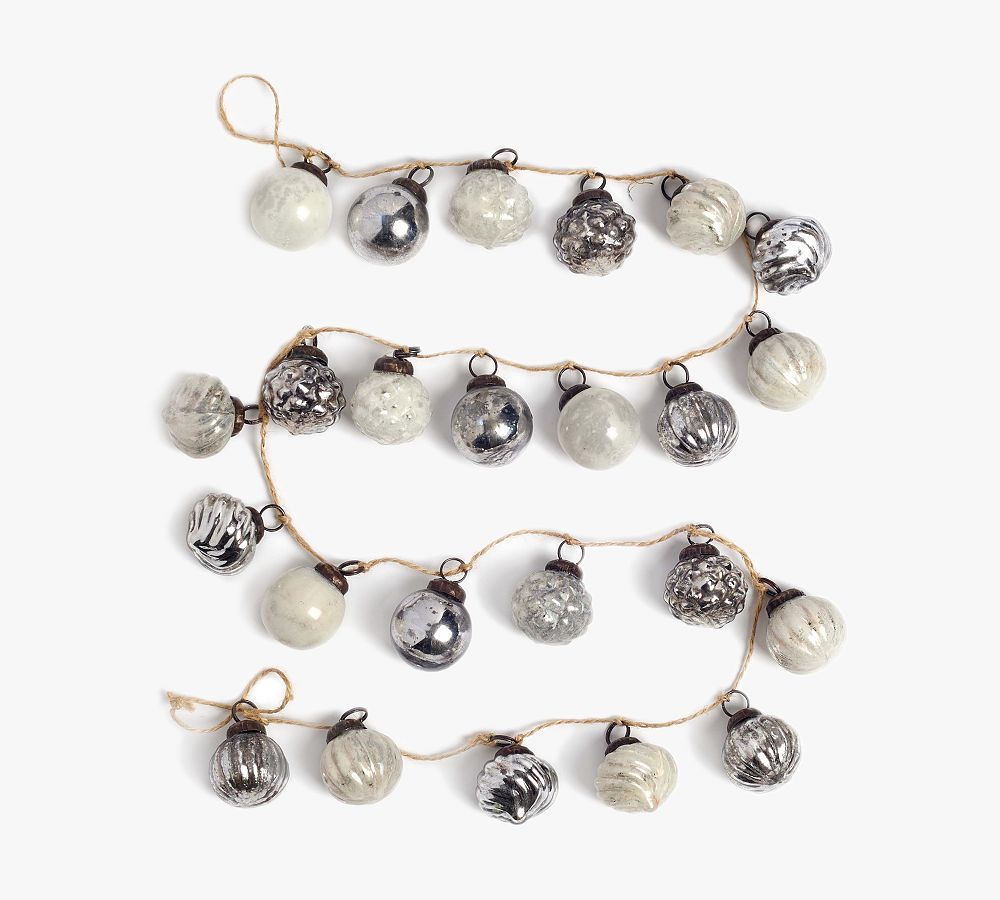 Mouth Blown Ornament Garland - 6'  sgtnighsdesigns