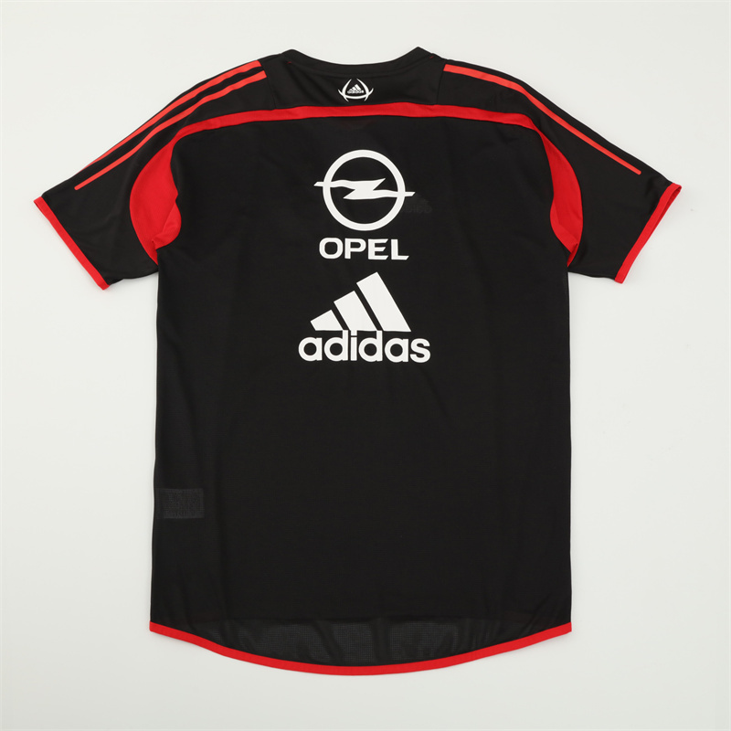 2004/05 AC Milan Retro Short Sleeves Training Jersey - Black