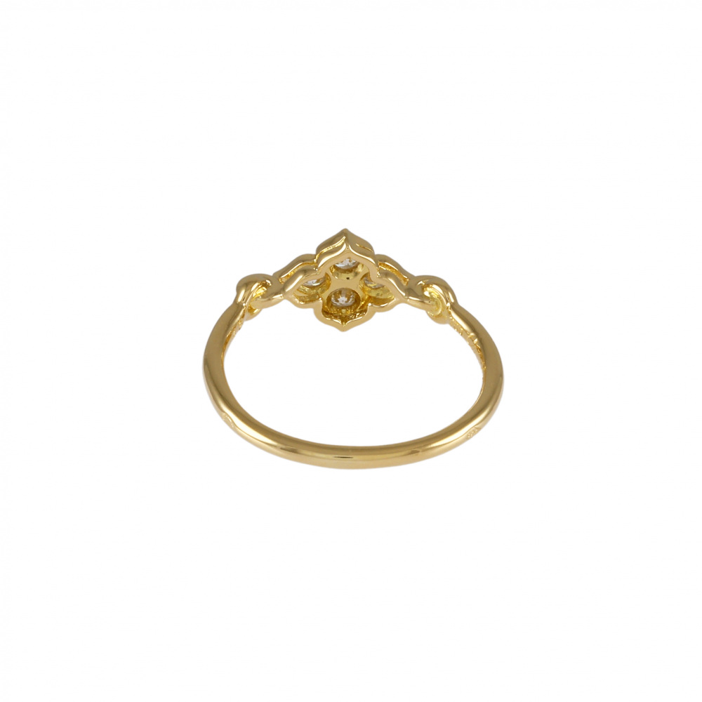 Cartier Hindu K18YG Yellow Gold Ring Diamond