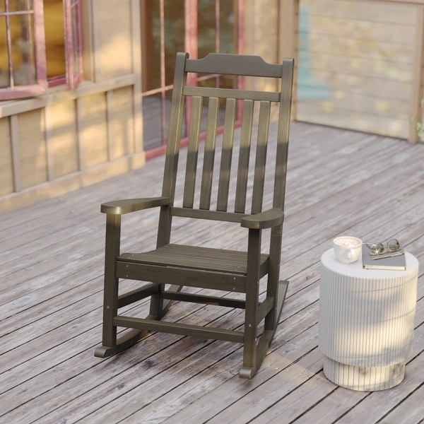 2 Pack AllWeather Faux Wood Rocking Chair