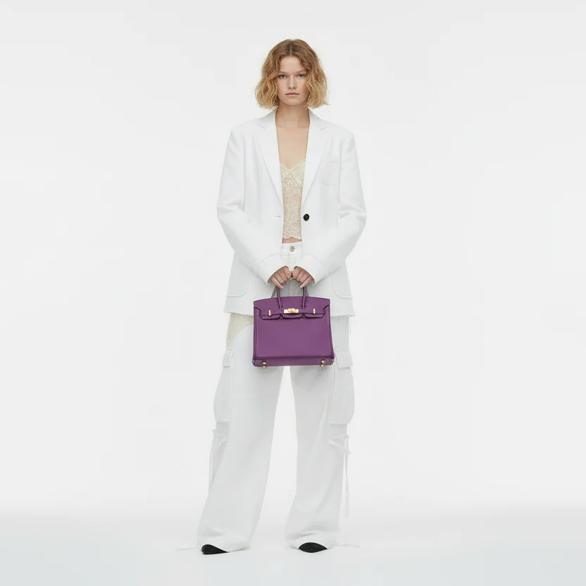 Hermès Birkin 25 Anemone Togo with Gold Hardware