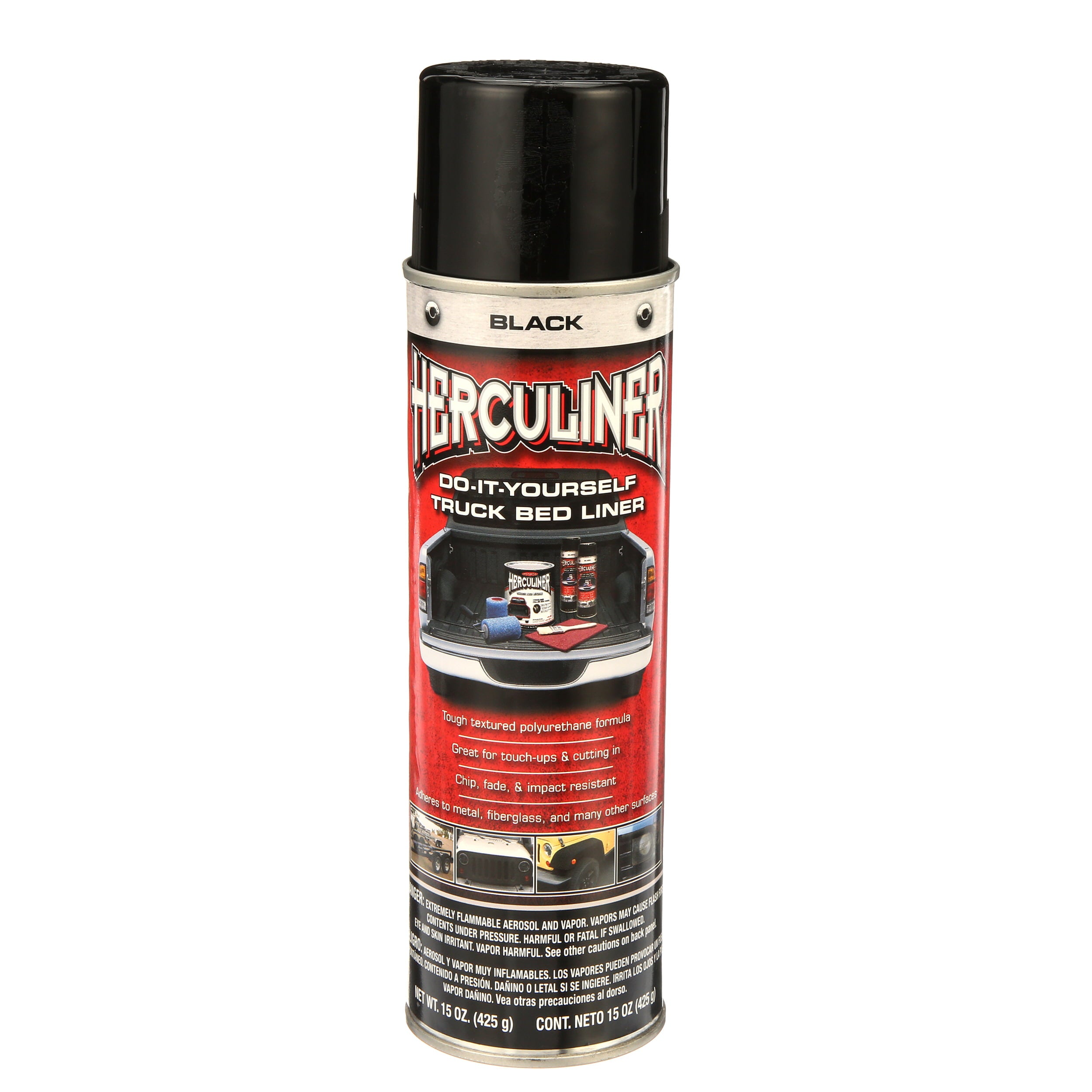 Herculiner Truck Bed Liner, Black, 15 oz