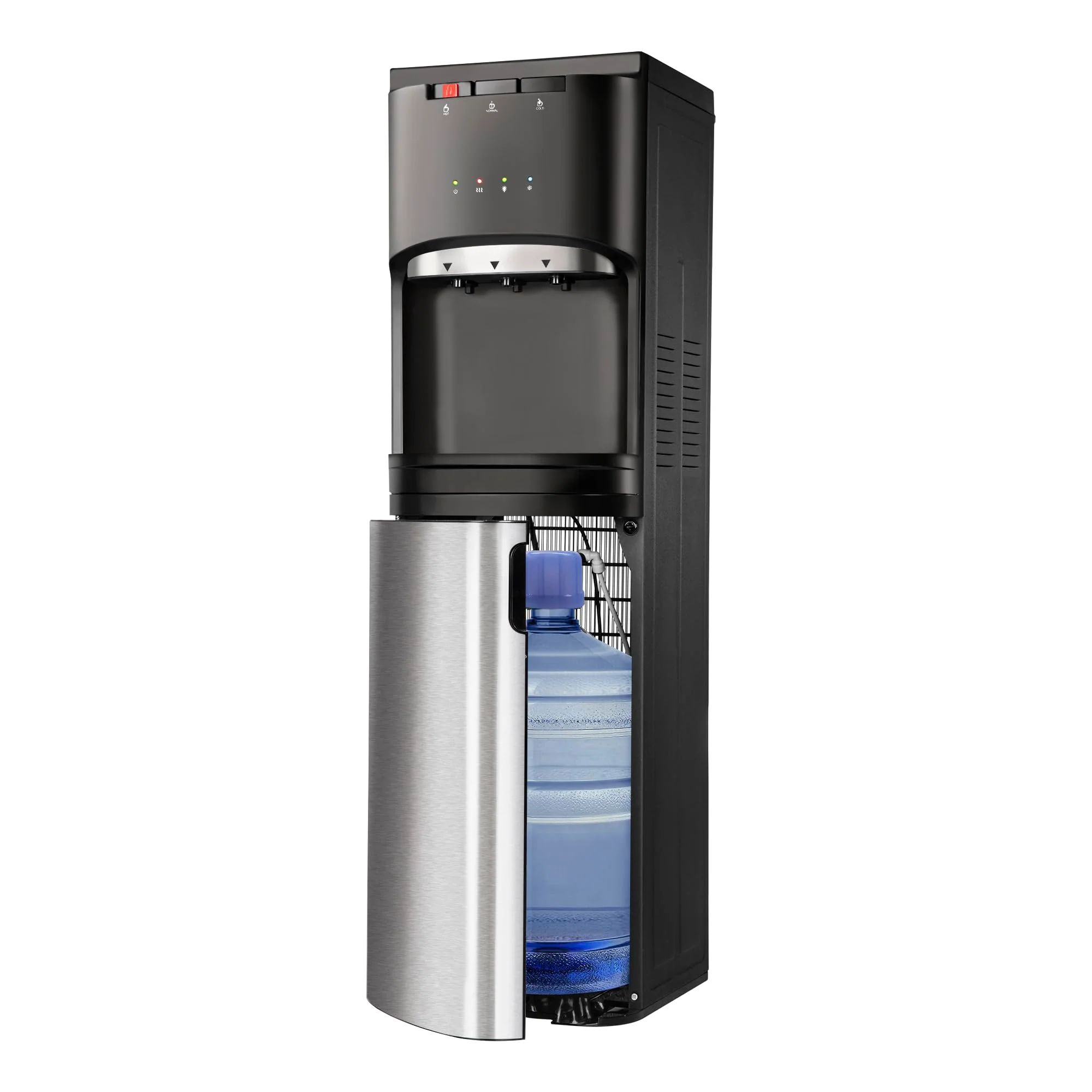 Self Cleaning Bottom Loading Water Cooler Dispenser, with UV Lights Stainless Steel
