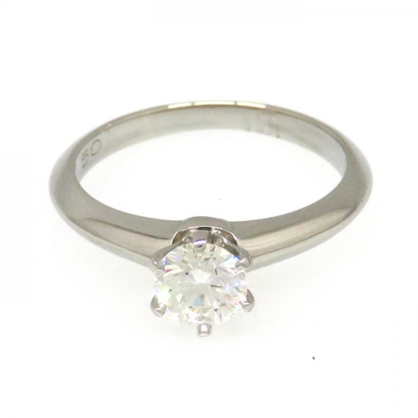 Tiffany & Co. Solitaire Diamond Ring Platinum