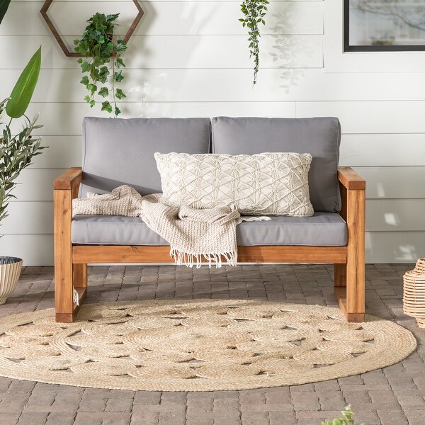 Middlebrook Hudson Acacia Frame Love Seat