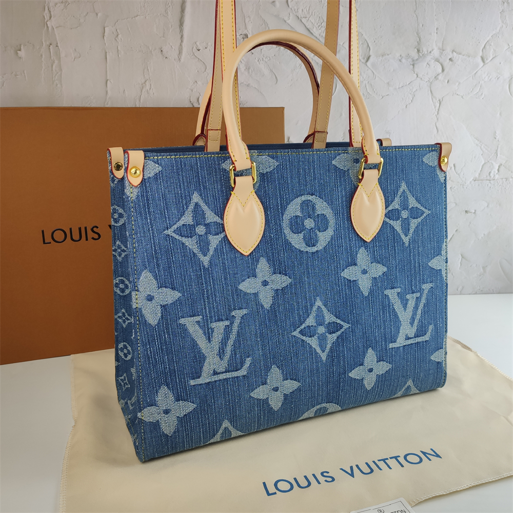 Louis Vuitton Denim Tote Bag - cnluxepick
