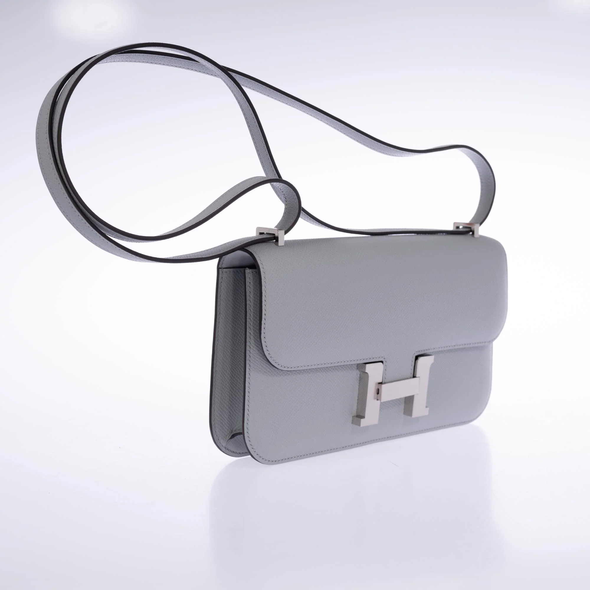 Hermès Constance Elan 25 Blue Glacier Epsom Palladium Hardware