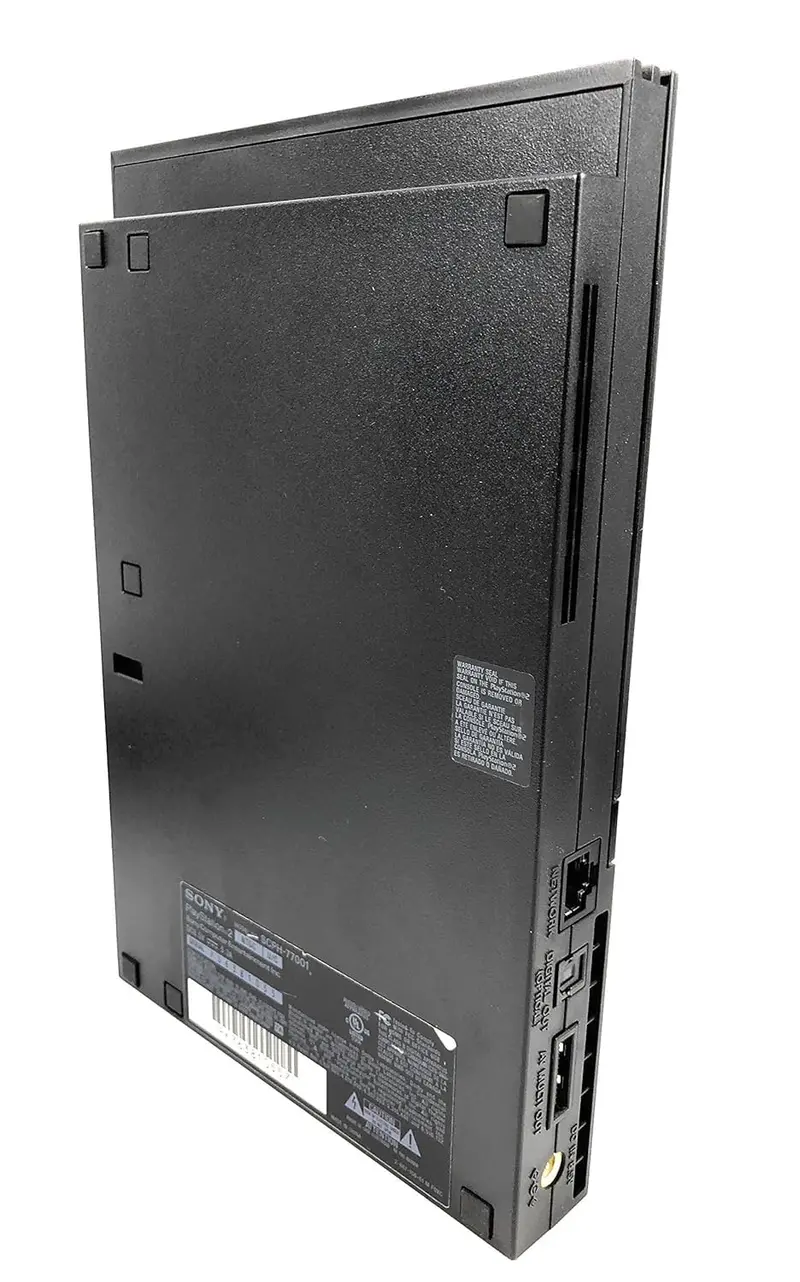 Renewed PlayStation 2 Slim Console — Compact PS2 Gaming System with AV Cables