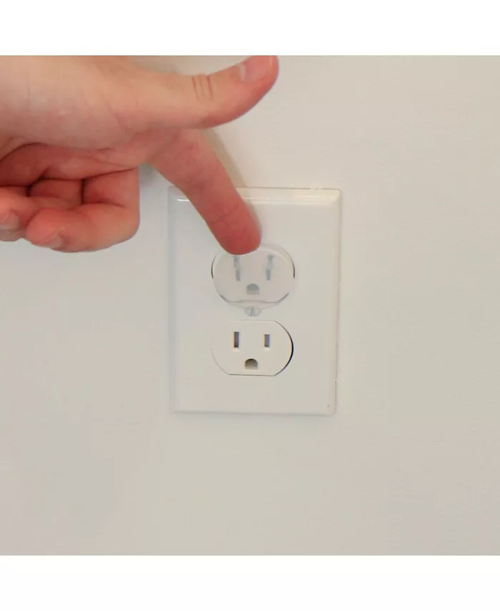 Jool Baby Electrical Outlet Plug Covers , Ultra-Clear - Baby Safety (32-Pack)