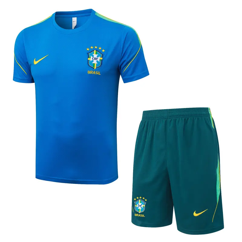 Short Sleeves Brazil 26/27 Training Suit - Blue J26028