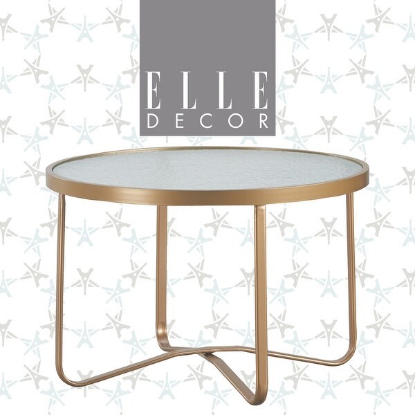 Elle Decor Mirabelle Outdoor Coffee Table,French Gold