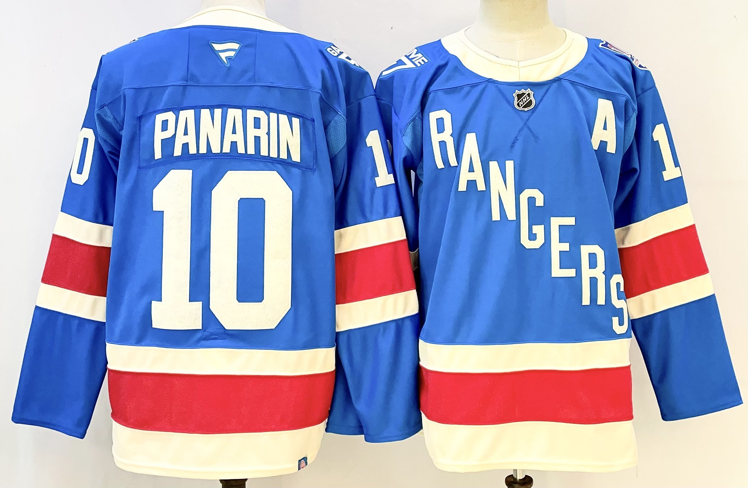 Men's New York Rangers Artemi Panarin Fanatics #10 Blue Centennial Breakaway Player Jersey