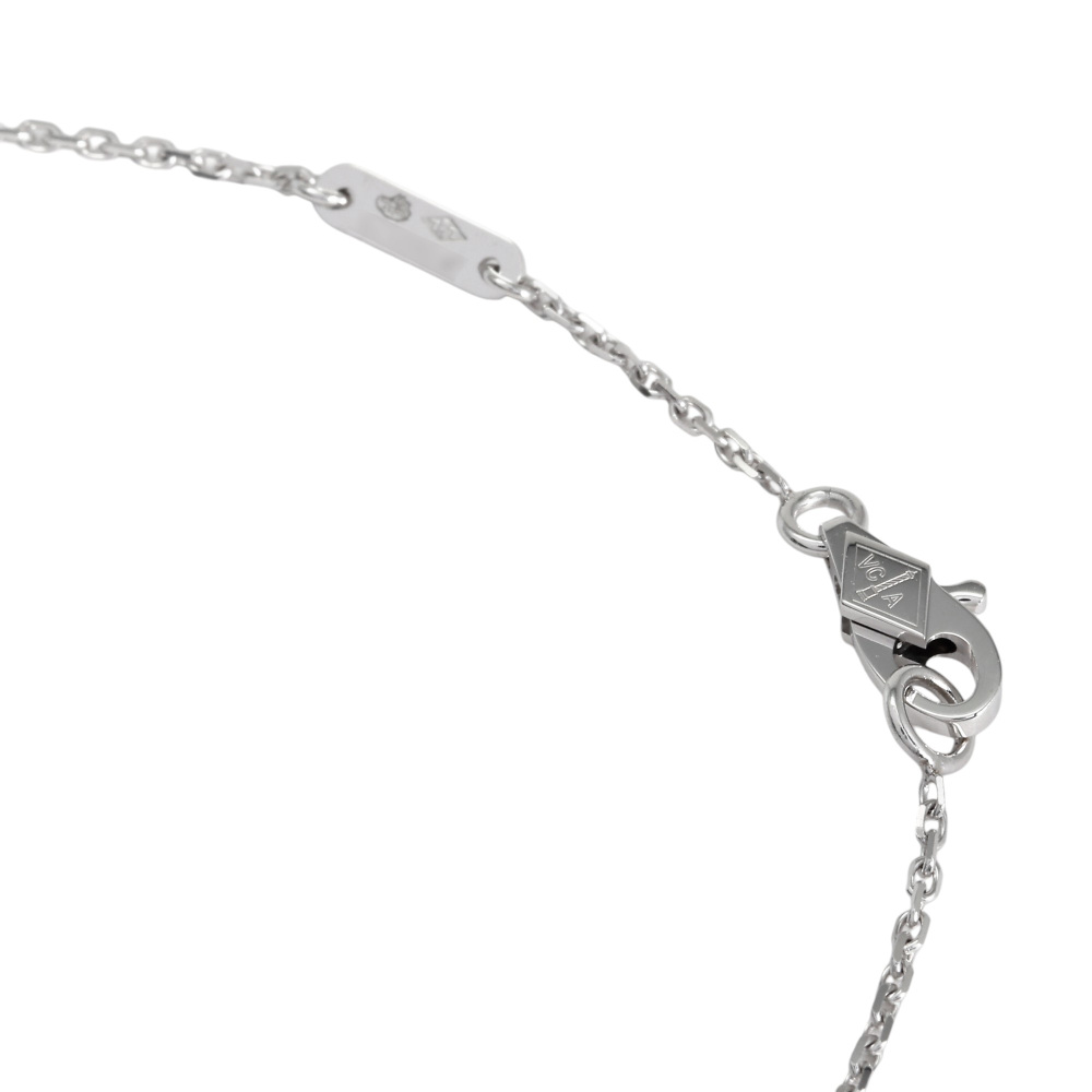 Van Cleef & Arpels Sweet Alhambra Necklace 18K White Gold Diamond VCARO85900