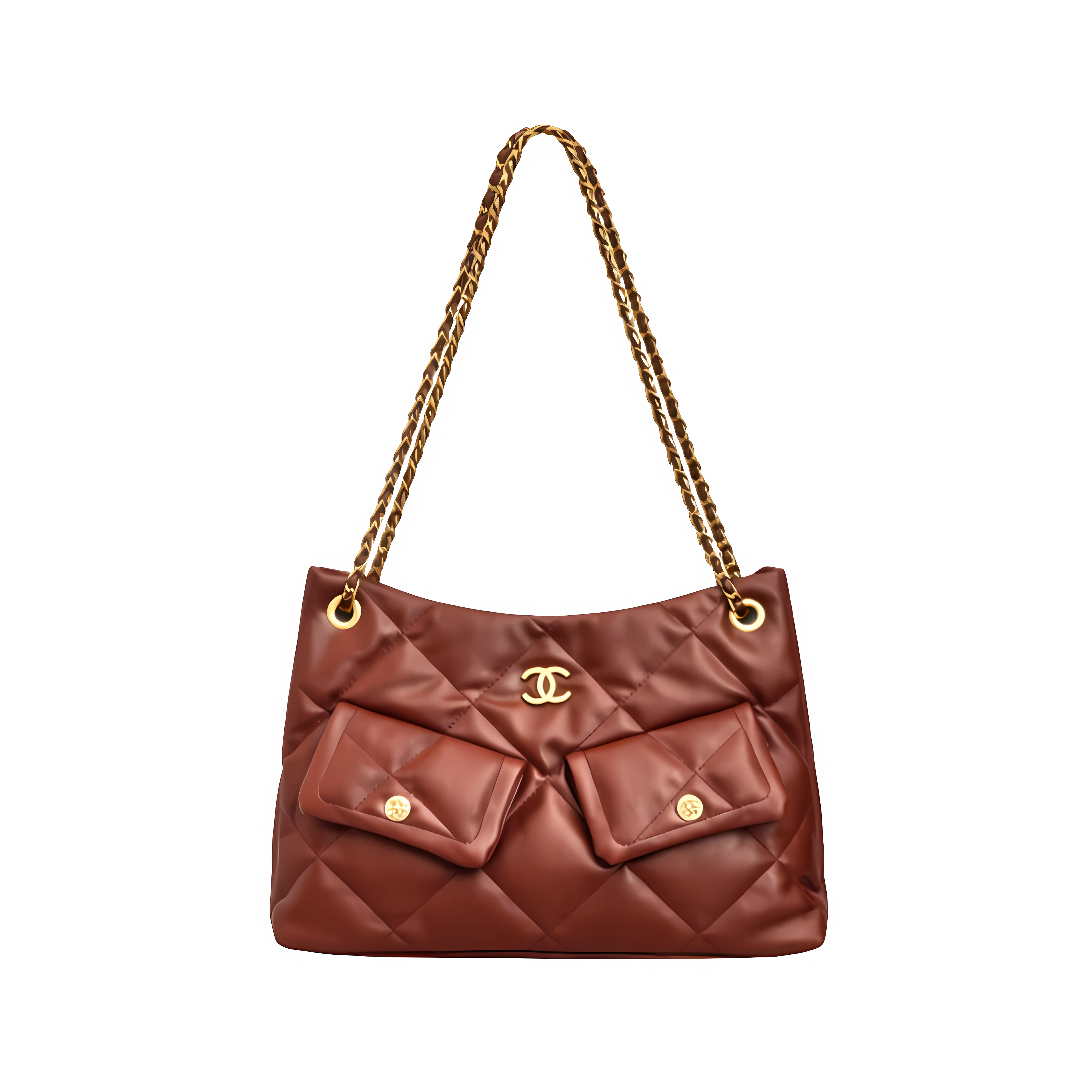 Chanel Bag | 25 Small Hobo Bag Suede Burgundy